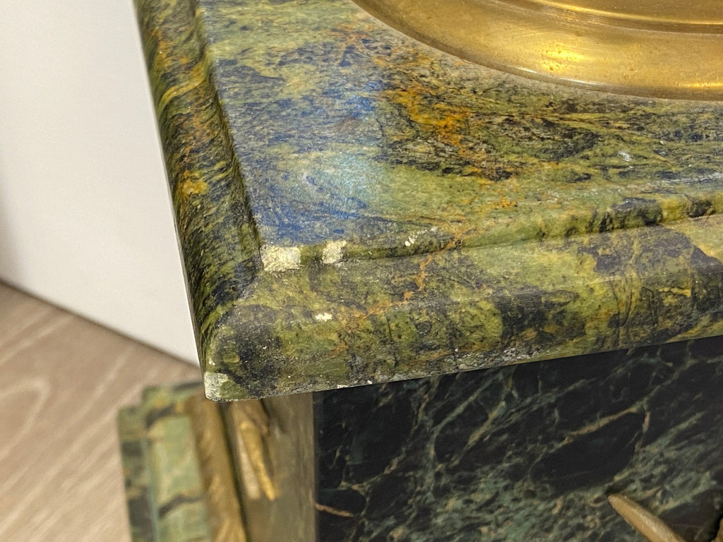 Paar Marmor Säulen Messing Ornamente antikes Vorbild