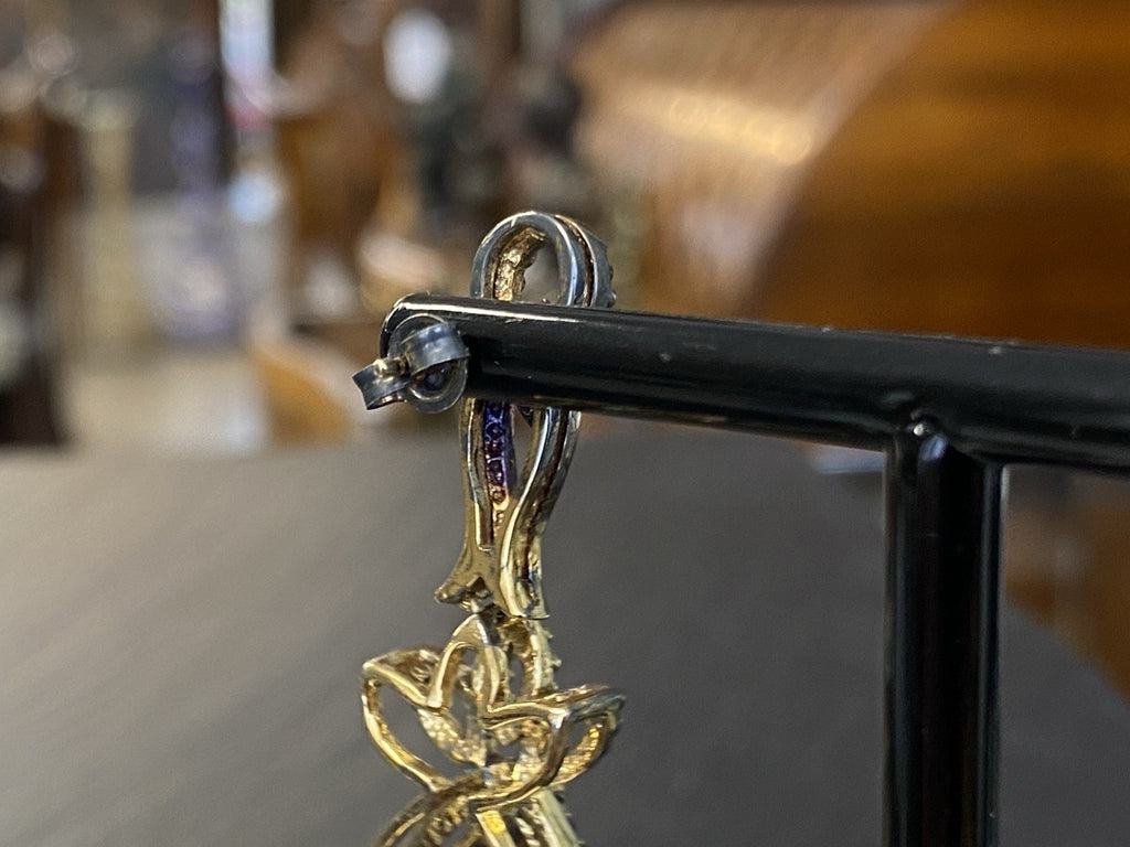 Ohrhänger Rauchquarz 925 Sterling Silber Tropfenschliff Tropfen vergoldet