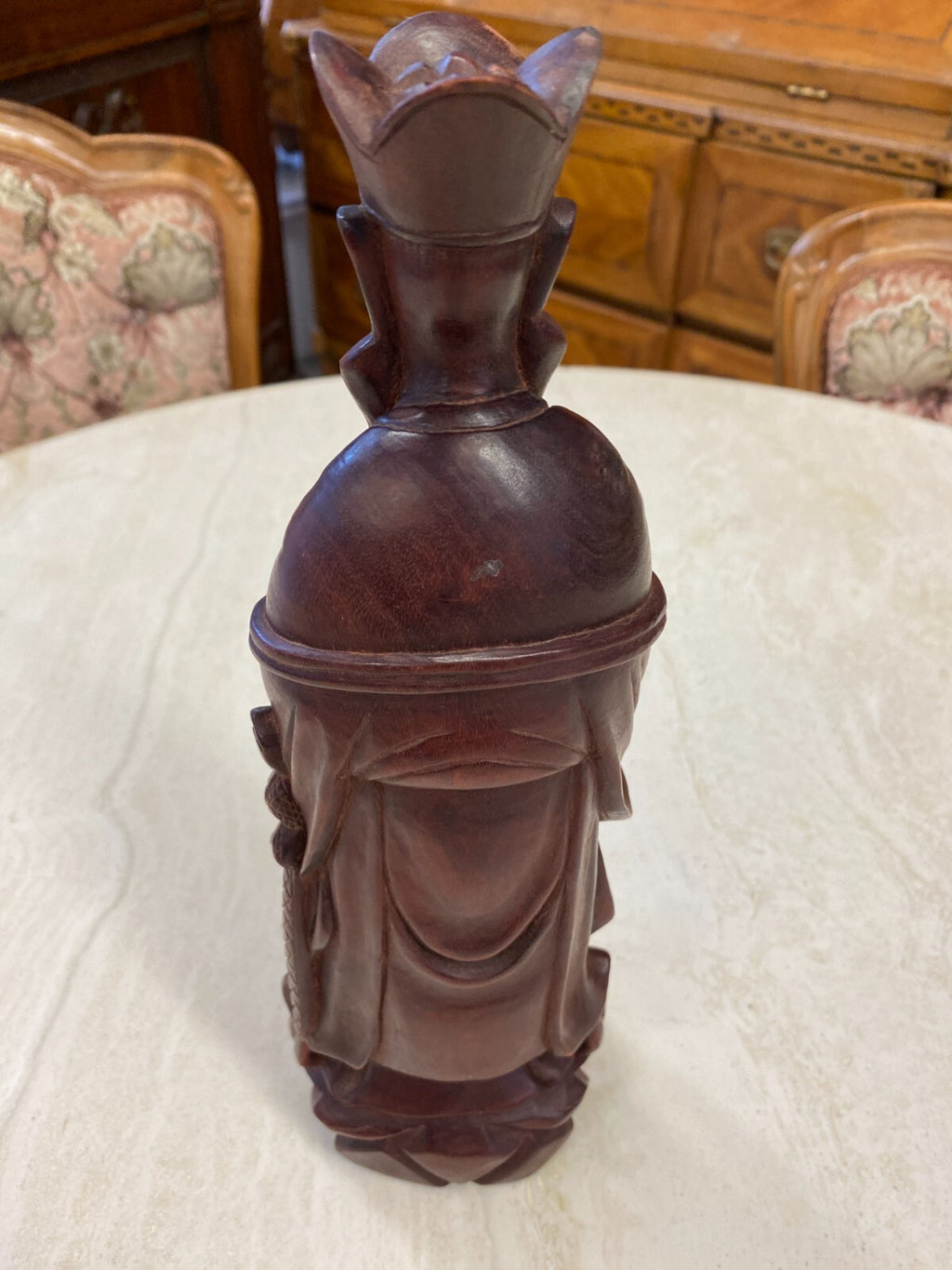 China Skulptur aus Holz Gelehrter 30cm hoch