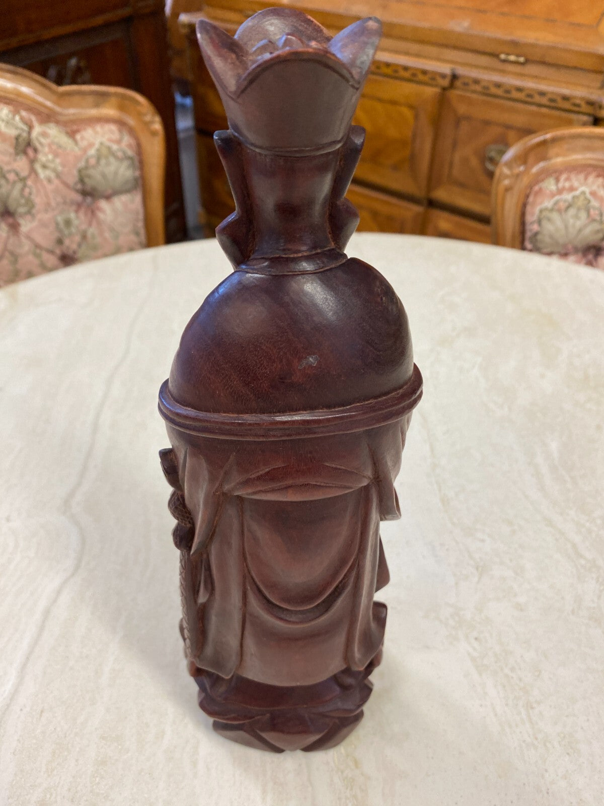 China Skulptur aus Holz Gelehrter 30cm hoch