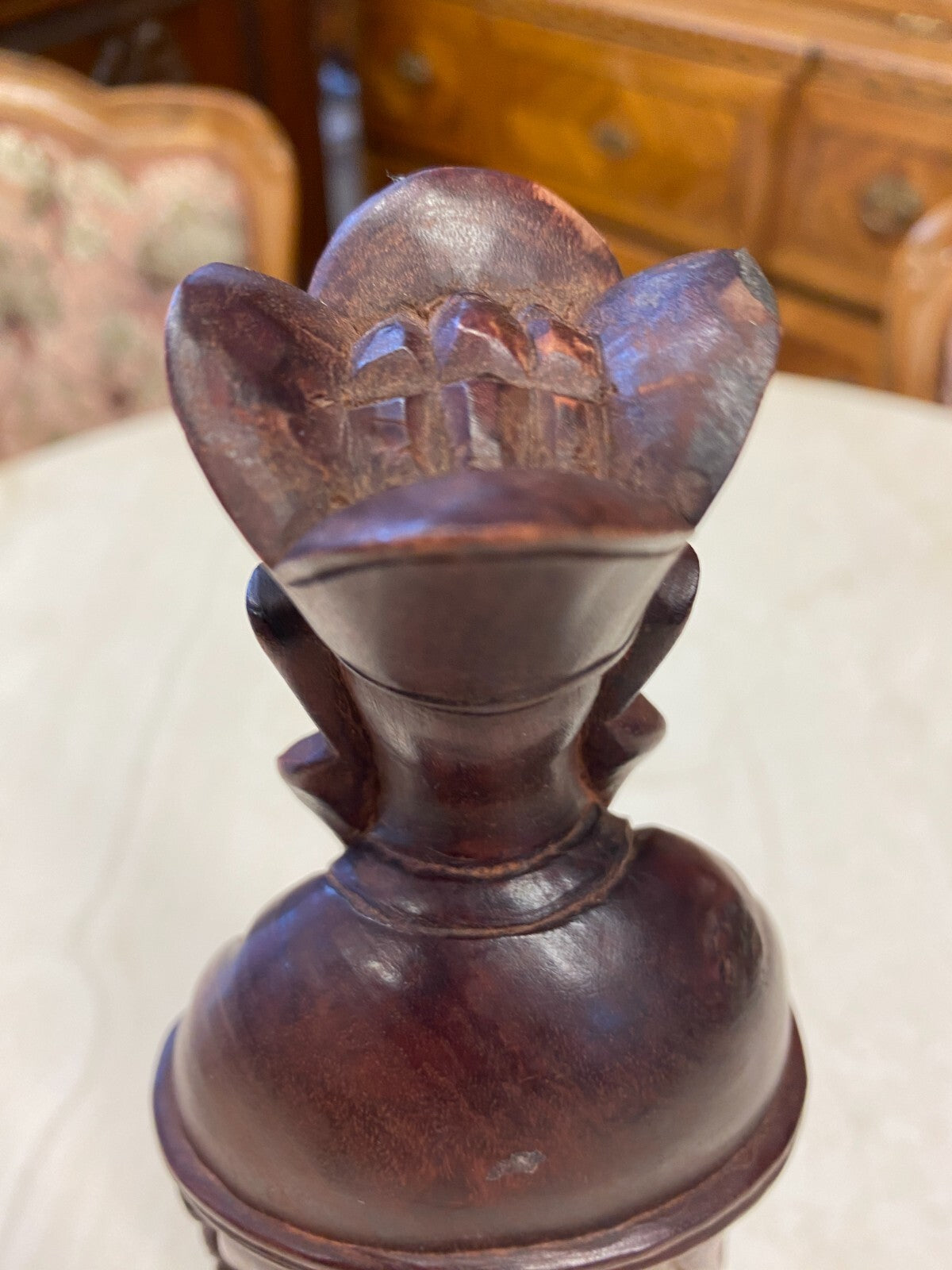 China Skulptur aus Holz Gelehrter 30cm hoch