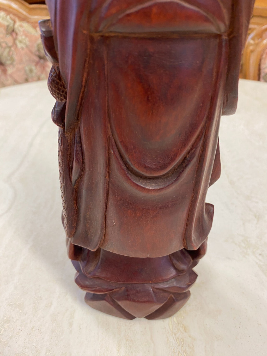 China Skulptur aus Holz Gelehrter 30cm hoch