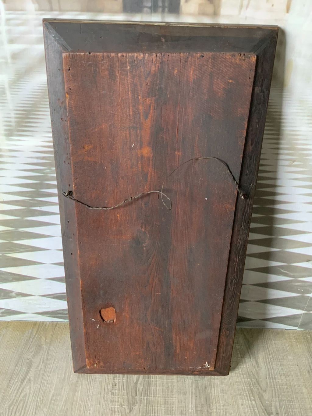 Antiker Empire Spiegel 19 tes Jhdt Mahagoni furniert