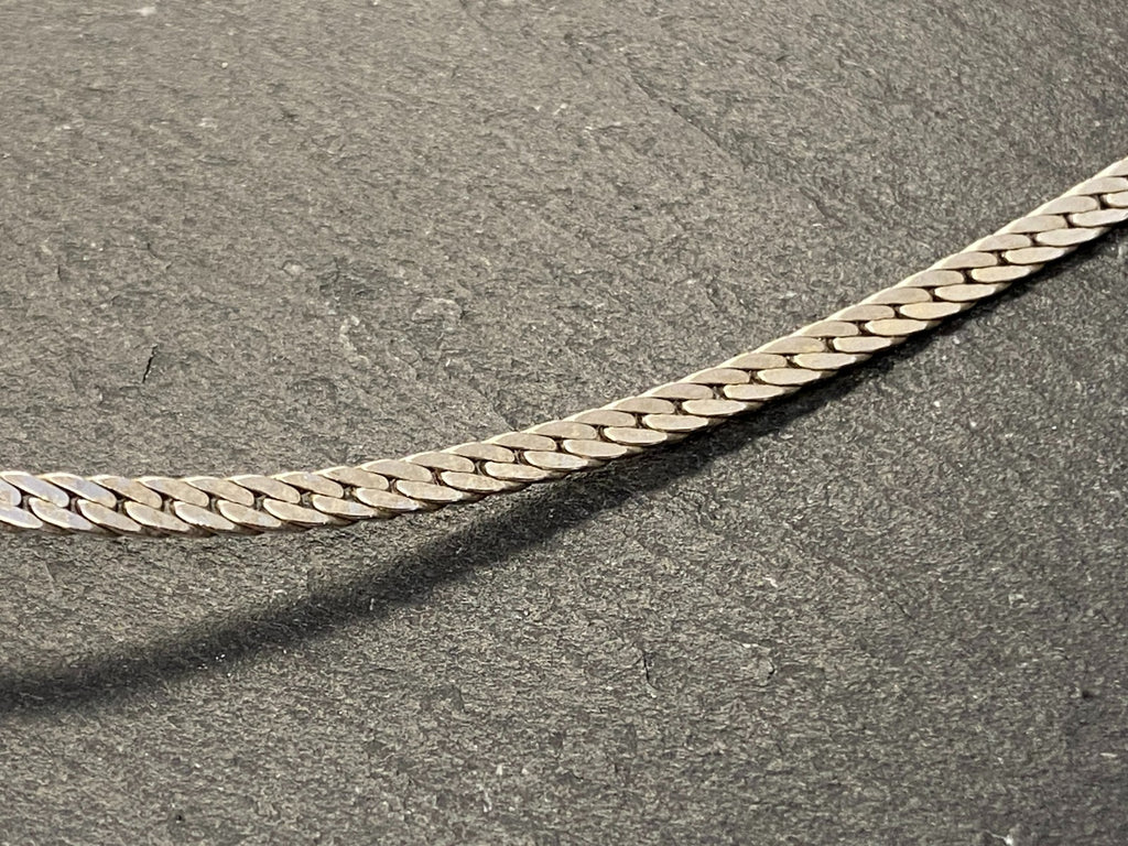 Elegantes Collier Weissgold Gold 585 16,6g mit Perle und Diamanten Halskette