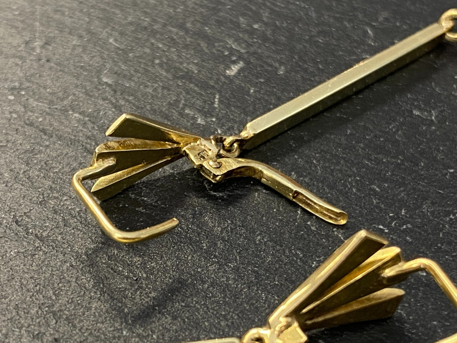 Paar Ohrringe aus Weissgold Gold 14K 585 7,39g mit Perle Perlenohrringe