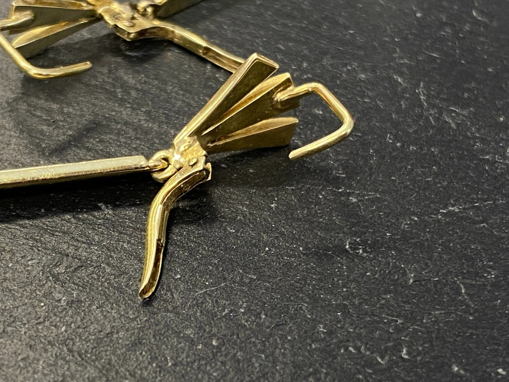 Paar Ohrringe aus Weissgold Gold 14K 585 7,39g mit Perle Perlenohrringe