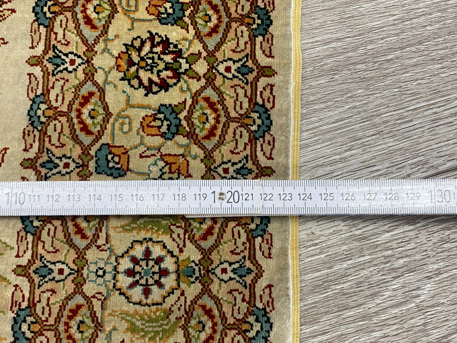 Figürlicher Hereke Teppich Seideteppich Seide 1.000.000 Knoten 124x95cm