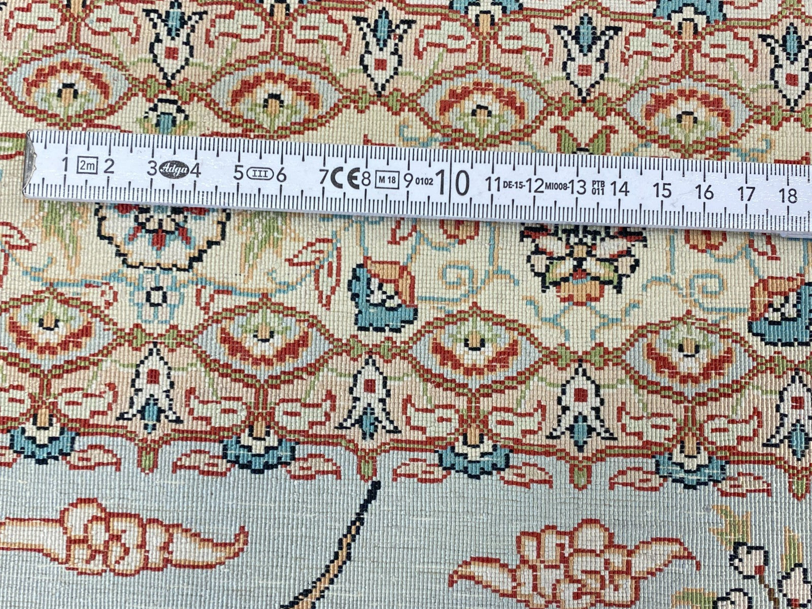 Figürlicher Hereke Teppich Seideteppich Seide 1.000.000 Knoten 124x95cm