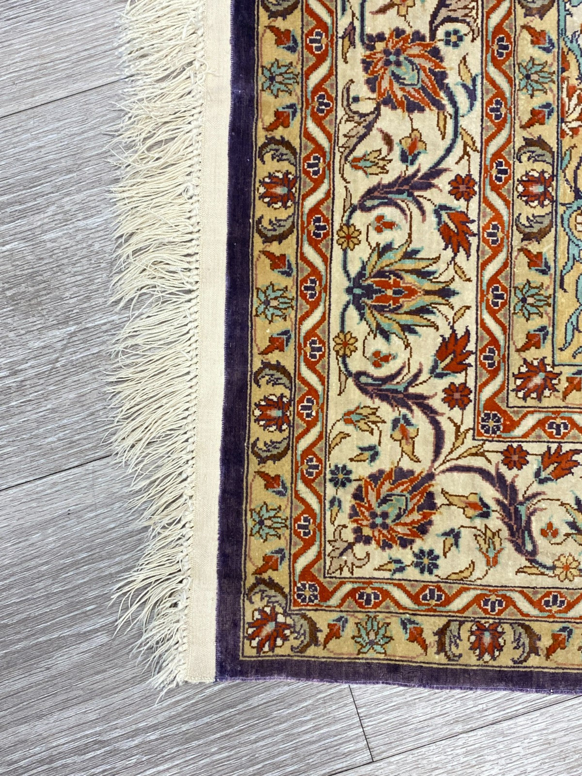 Isfahan Teppich Seideteppich Seide 1.000.000 Knoten 163x93cm Orientteppich