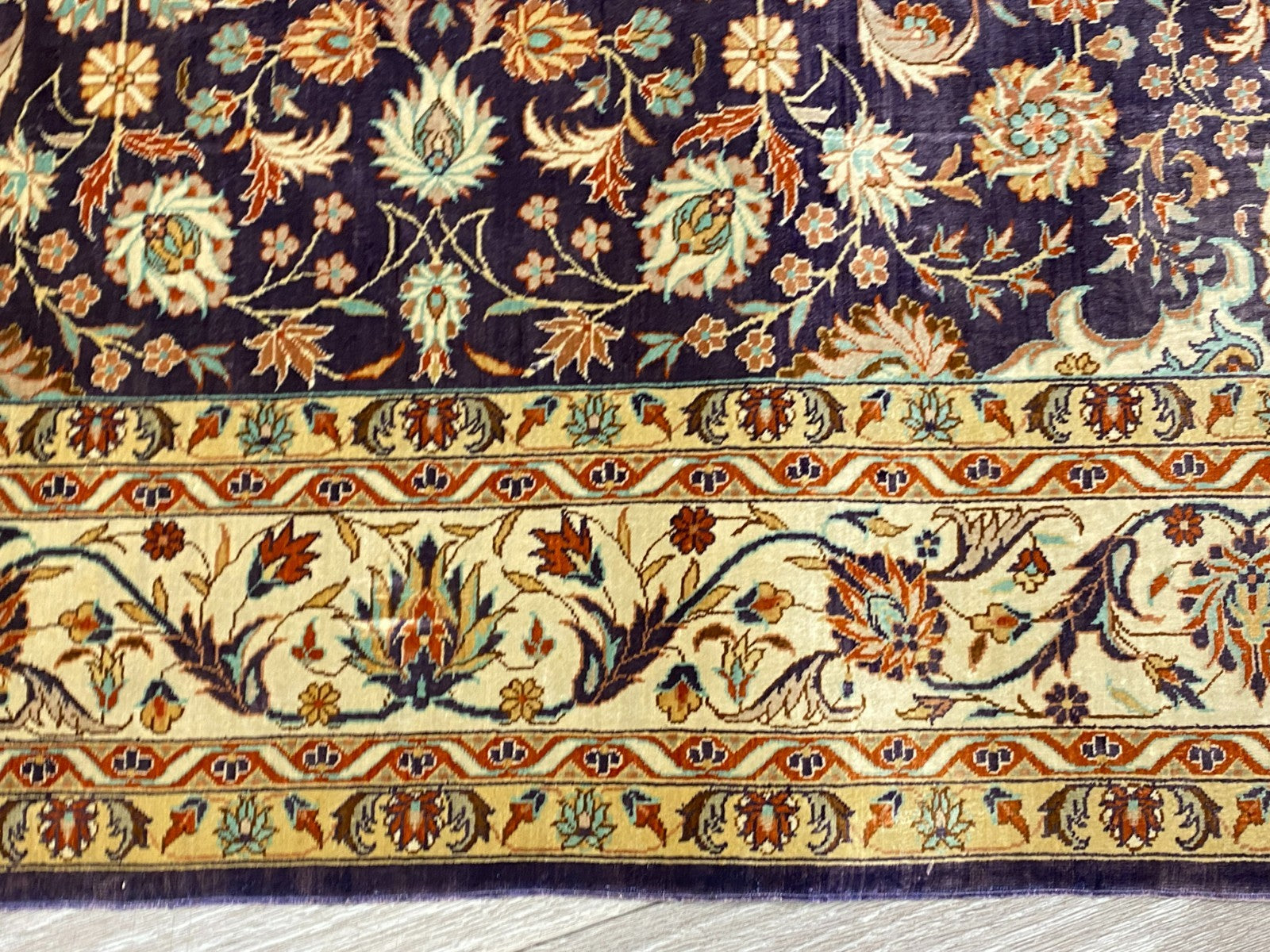 Isfahan Teppich Seideteppich Seide 1.000.000 Knoten 163x93cm Orientteppich