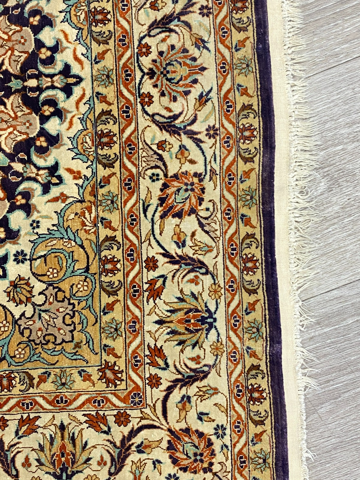 Isfahan Teppich Seideteppich Seide 1.000.000 Knoten 163x93cm Orientteppich