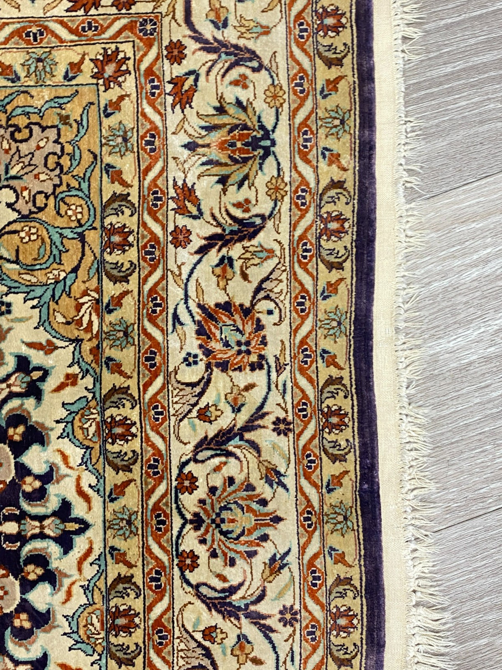 Isfahan Teppich Seideteppich Seide 1.000.000 Knoten 163x93cm Orientteppich