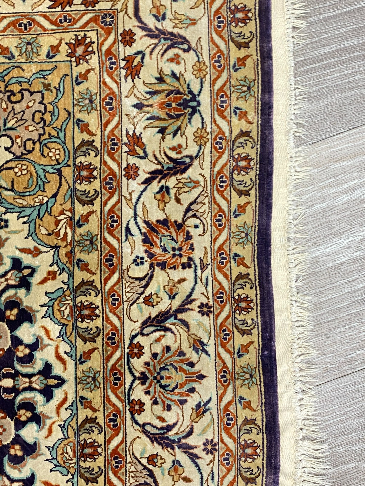 Isfahan Teppich Seideteppich Seide 1.000.000 Knoten 163x93cm Orientteppich