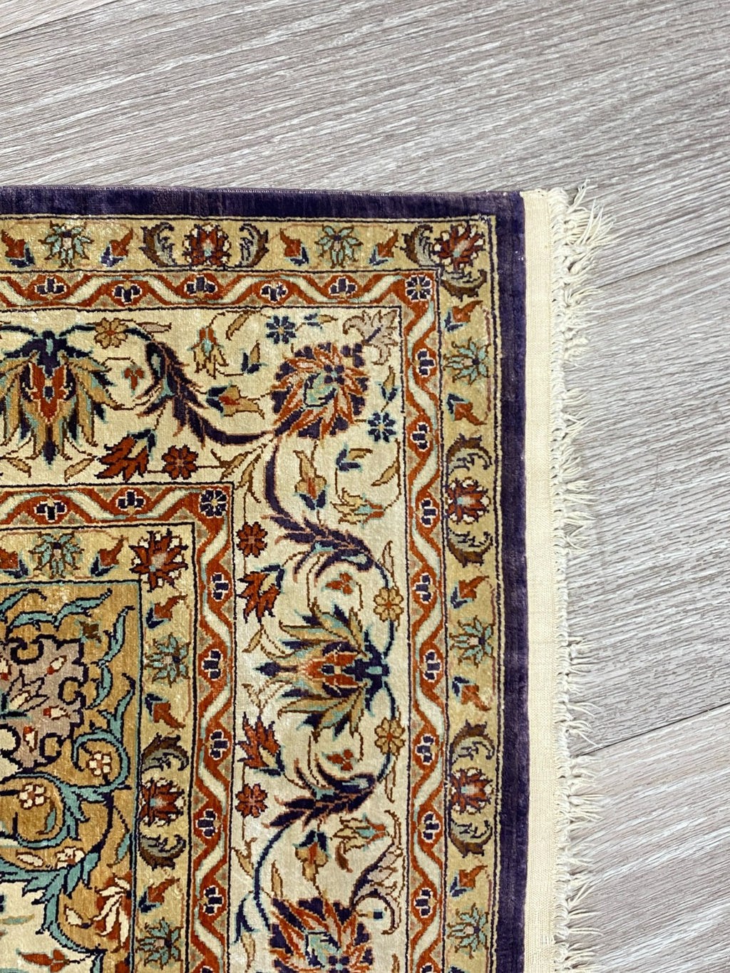 Isfahan Teppich Seideteppich Seide 1.000.000 Knoten 163x93cm Orientteppich