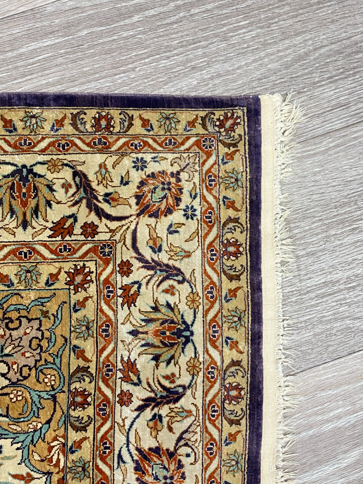 Isfahan Teppich Seideteppich Seide 1.000.000 Knoten 163x93cm Orientteppich