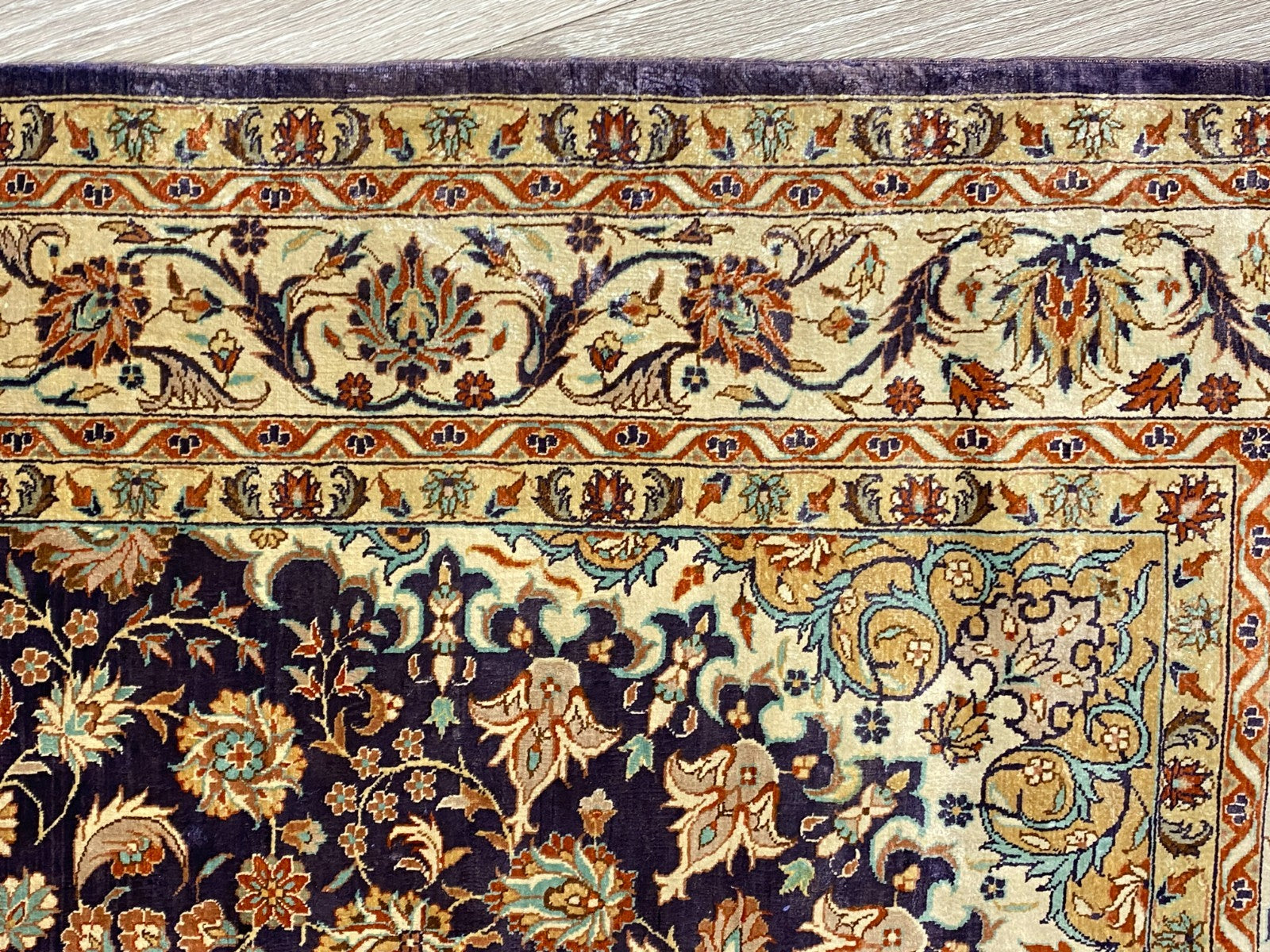 Isfahan Teppich Seideteppich Seide 1.000.000 Knoten 163x93cm Orientteppich