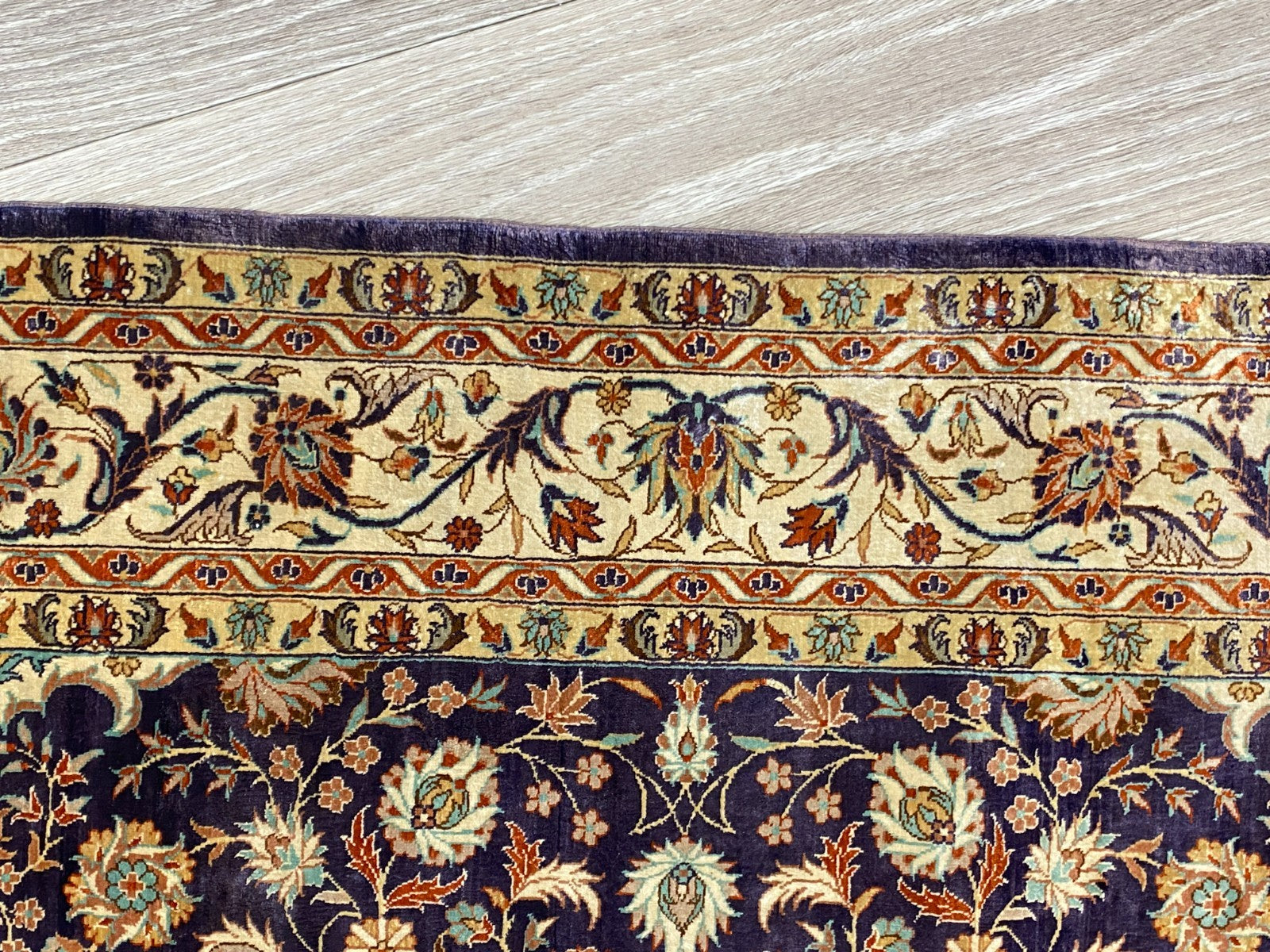 Isfahan Teppich Seideteppich Seide 1.000.000 Knoten 163x93cm Orientteppich