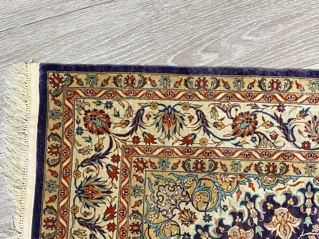 Isfahan Teppich Seideteppich Seide 1.000.000 Knoten 163x93cm Orientteppich