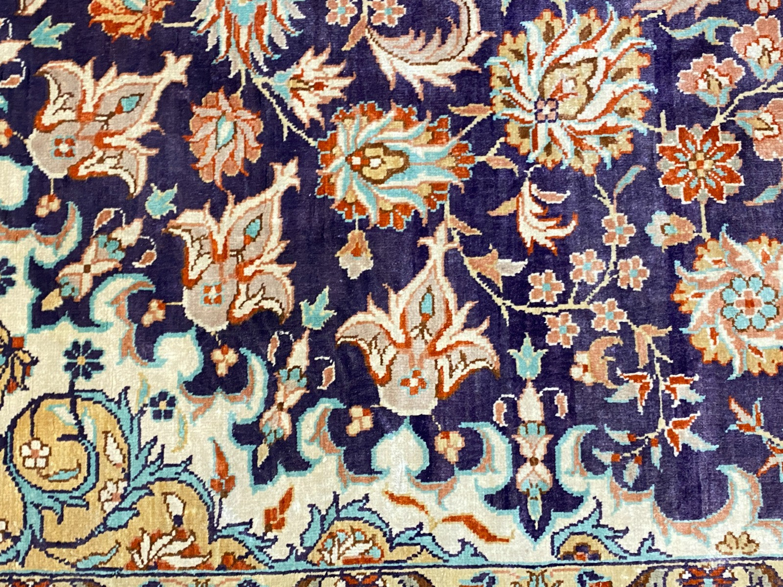 Isfahan Teppich Seideteppich Seide 1.000.000 Knoten 163x93cm Orientteppich