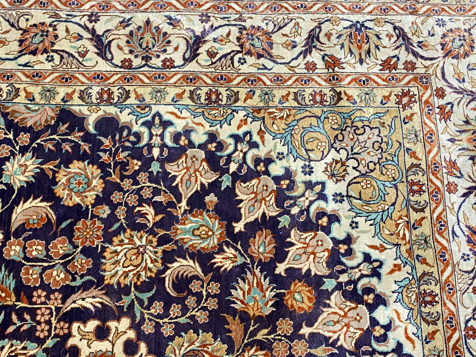 Isfahan Teppich Seideteppich Seide 1.000.000 Knoten 163x93cm Orientteppich