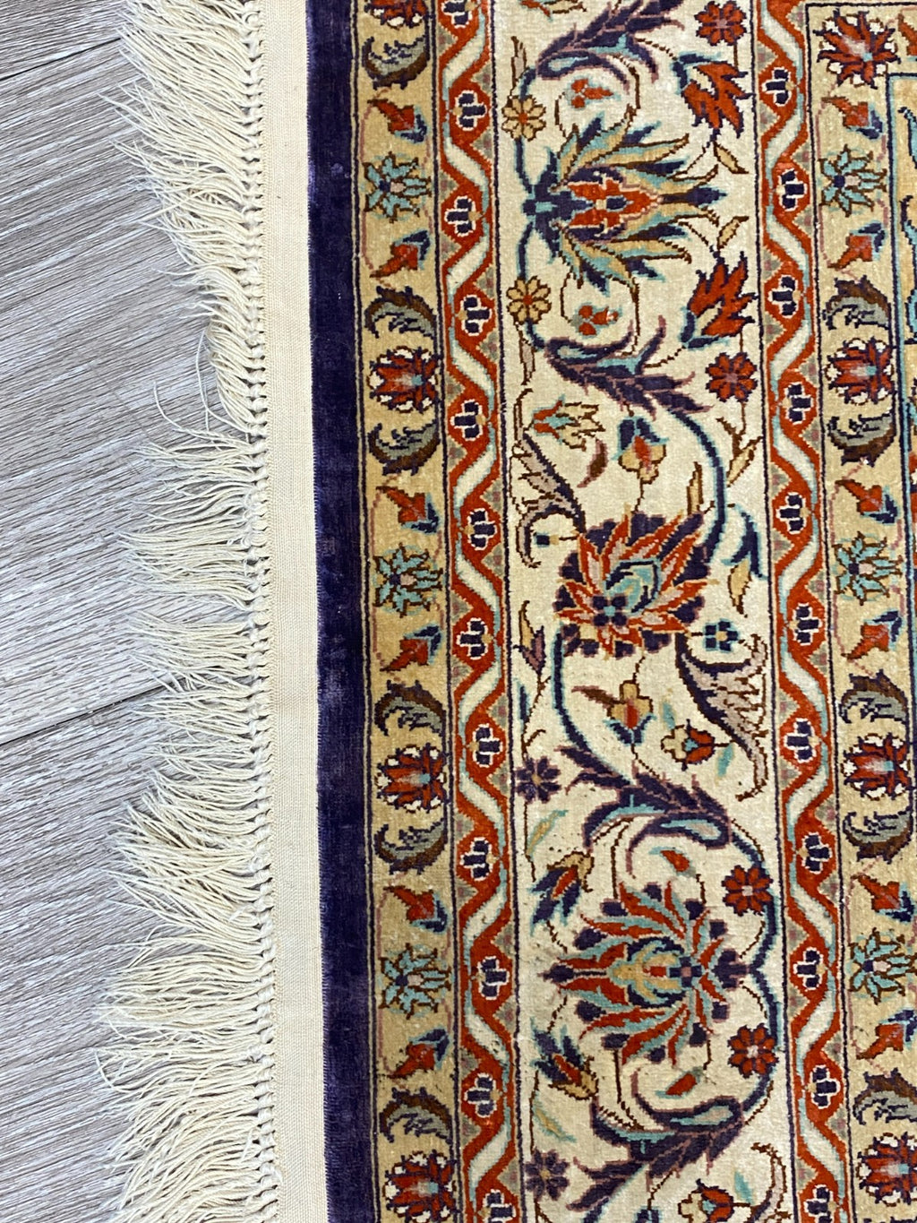 Isfahan Teppich Seideteppich Seide 1.000.000 Knoten 163x93cm Orientteppich