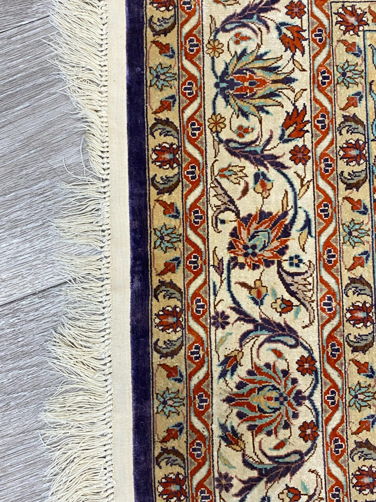 Isfahan Teppich Seideteppich Seide 1.000.000 Knoten 163x93cm Orientteppich