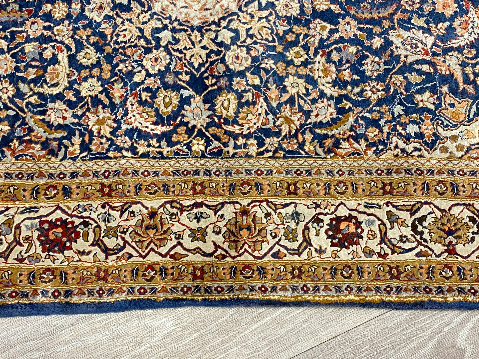 Nain Teppich Seideteppich Seide 1.000.000 Knoten 178x93cm Orientteppich