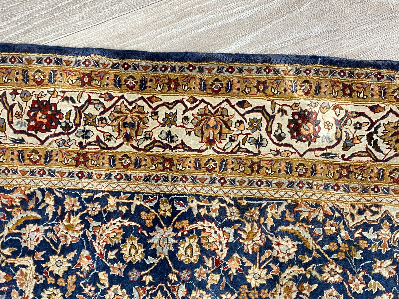 Nain Teppich Seideteppich Seide 1.000.000 Knoten 178x93cm Orientteppich