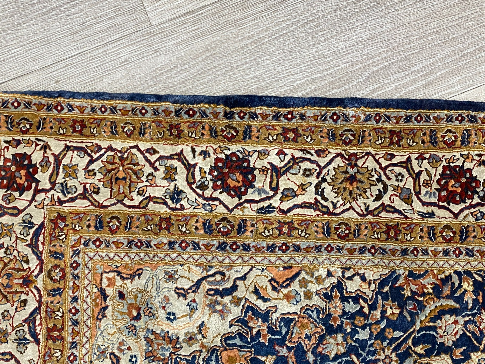 Nain Teppich Seideteppich Seide 1.000.000 Knoten 178x93cm Orientteppich
