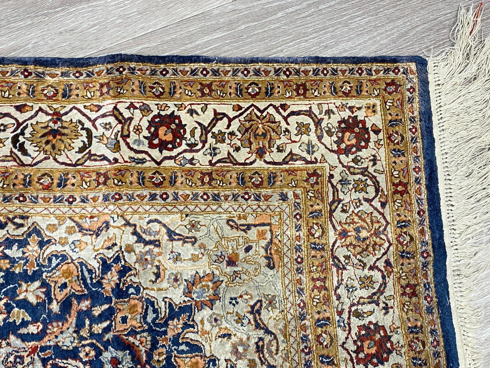 Nain Teppich Seideteppich Seide 1.000.000 Knoten 178x93cm Orientteppich