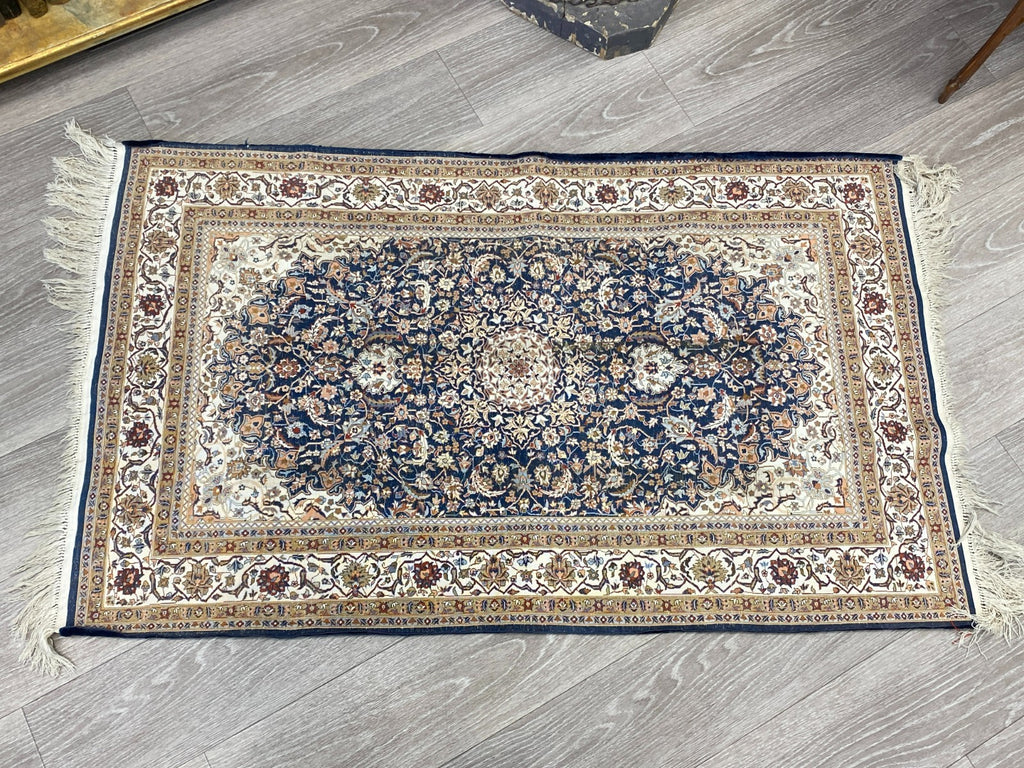 Nain Teppich Seideteppich Seide 1.000.000 Knoten 178x93cm Orientteppich