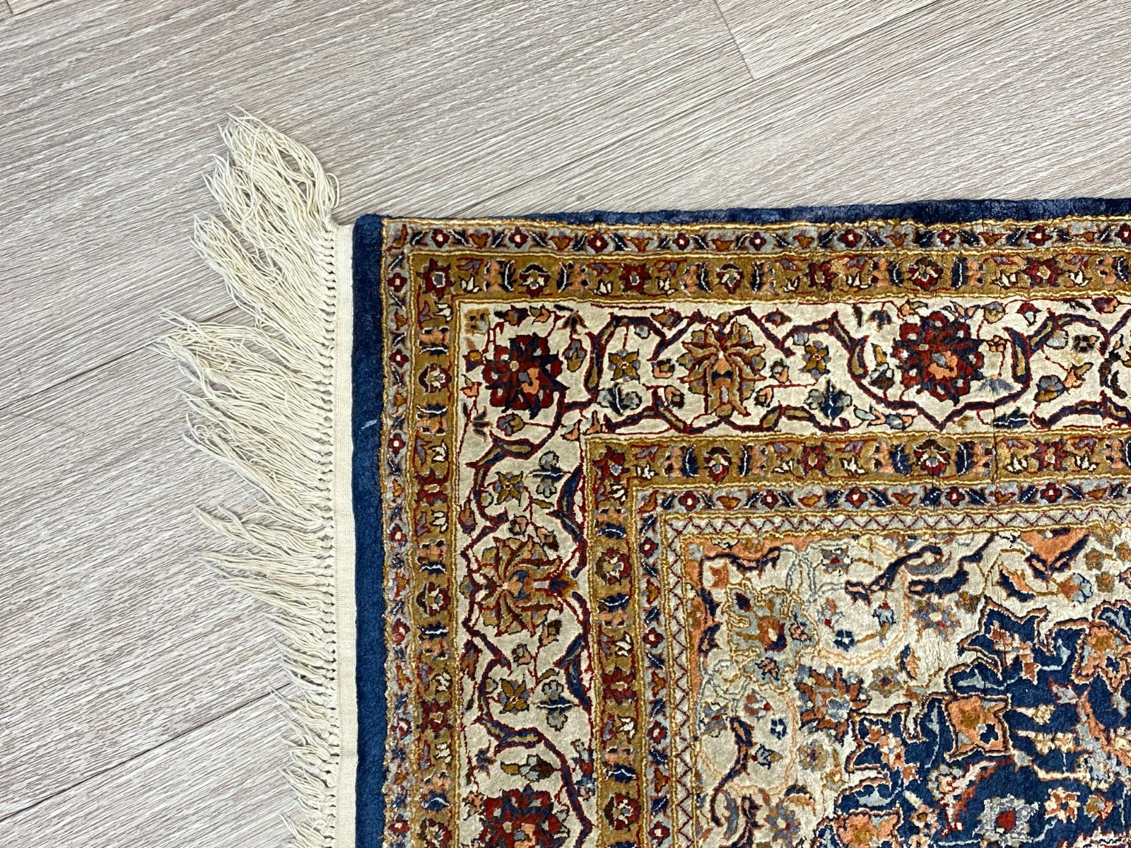 Nain Teppich Seideteppich Seide 1.000.000 Knoten 178x93cm Orientteppich