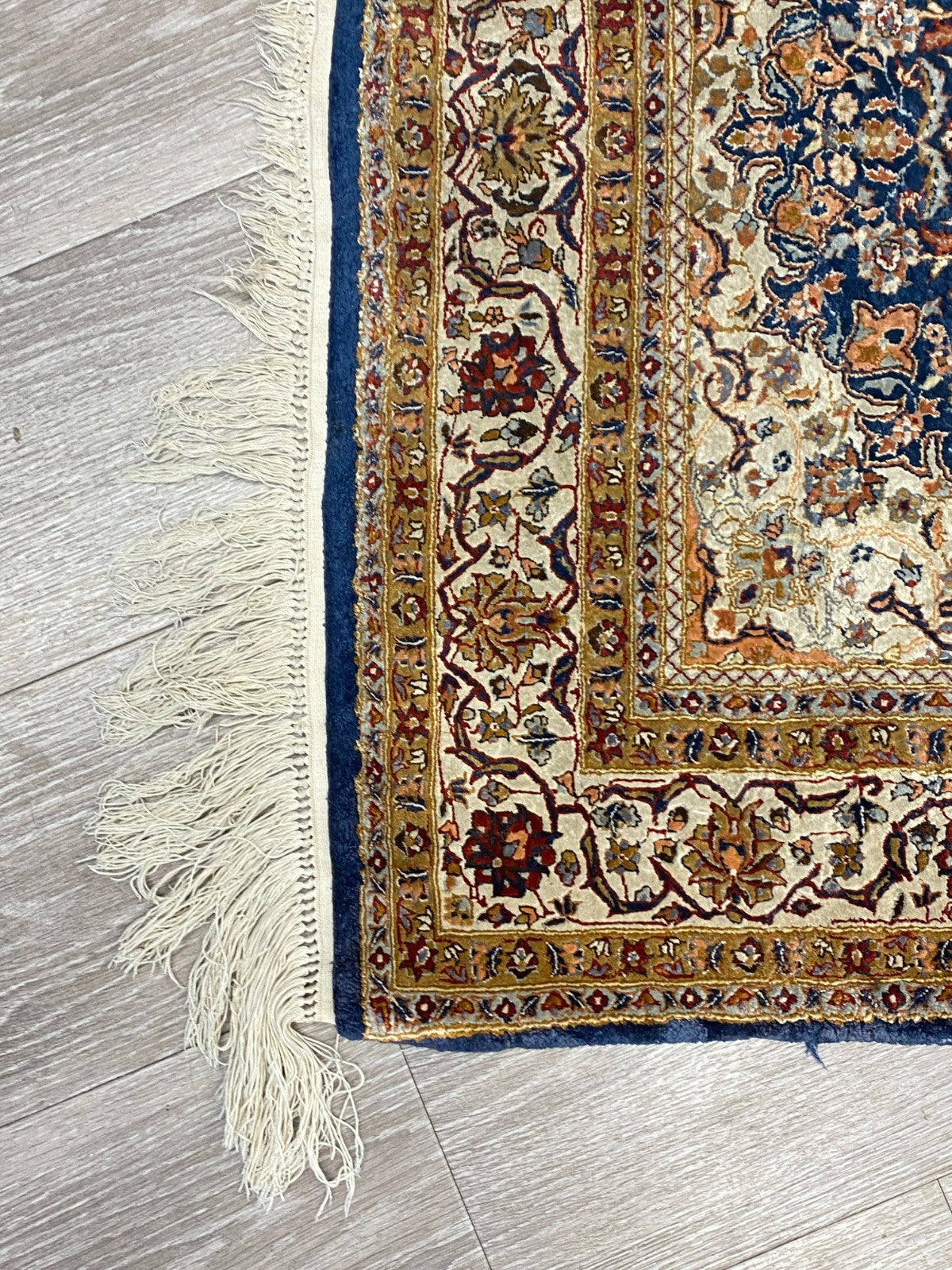 Nain Teppich Seideteppich Seide 1.000.000 Knoten 178x93cm Orientteppich
