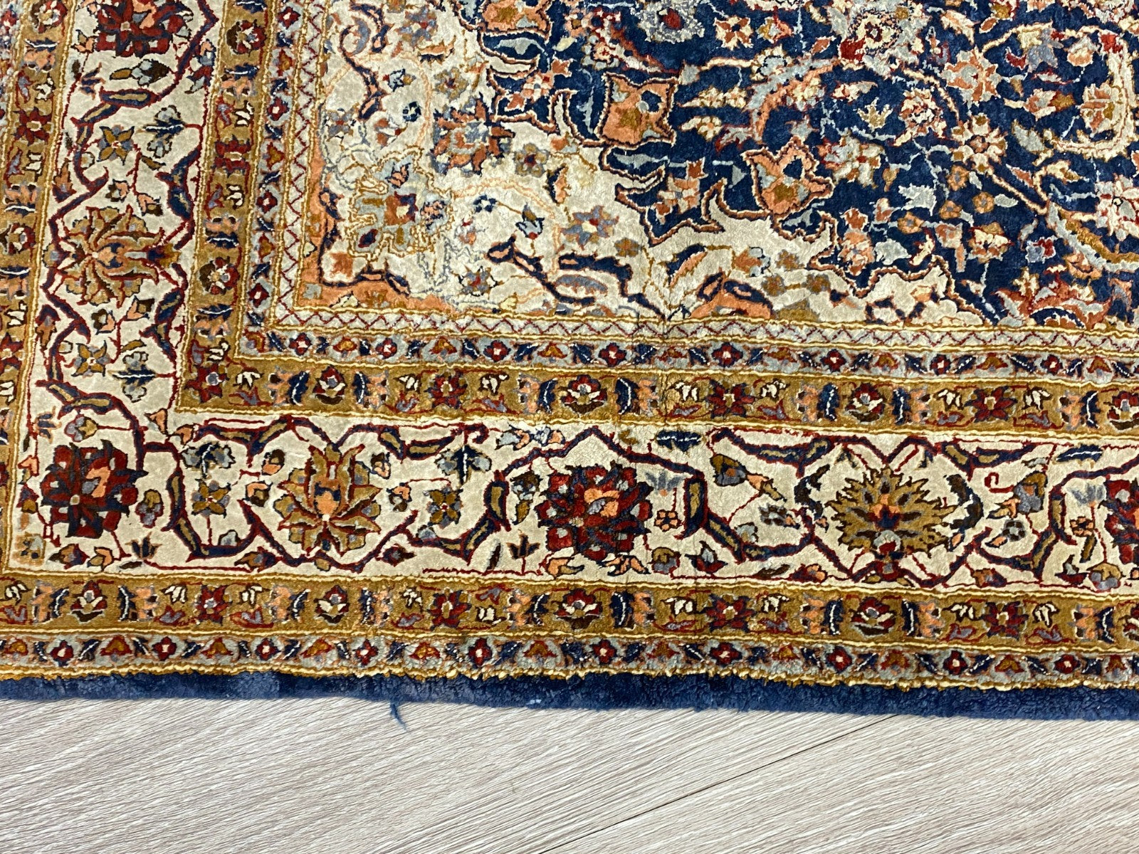 Nain Teppich Seideteppich Seide 1.000.000 Knoten 178x93cm Orientteppich