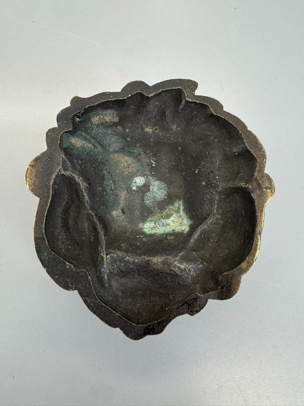 Antike Türapplike Löwenkopf aus Messing um 1880 Türklopfer