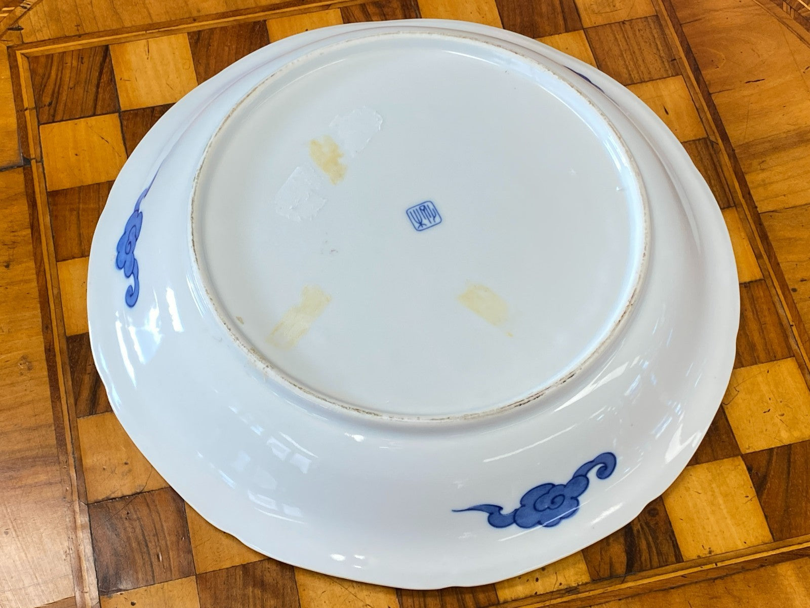 Grosse antike Schale Teller aus Porzellan China um 1940