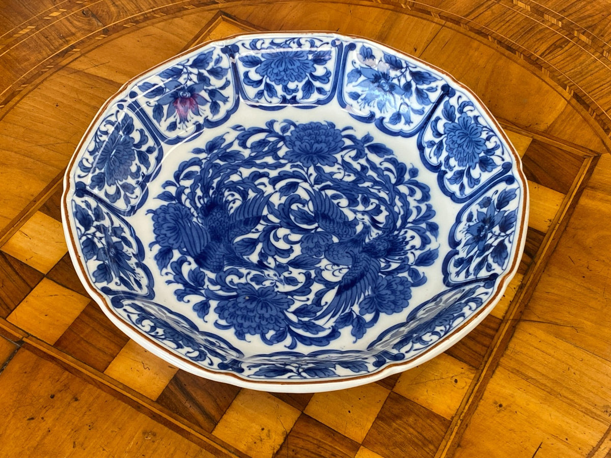 Schale Teller Porzellan China große antik um 1940 unterglasurblau – Arthome24