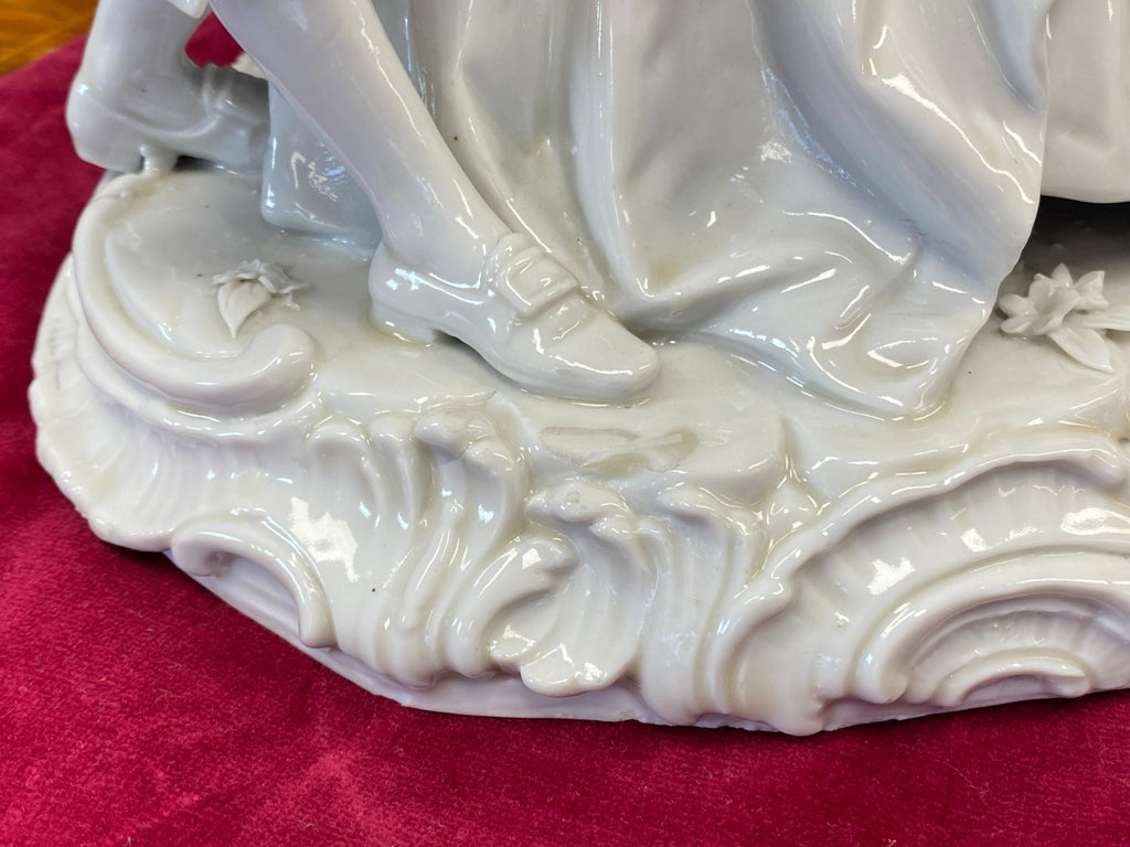 Sehr grosse antike Porzellan Figur Galantes Paar um 1900 Personen