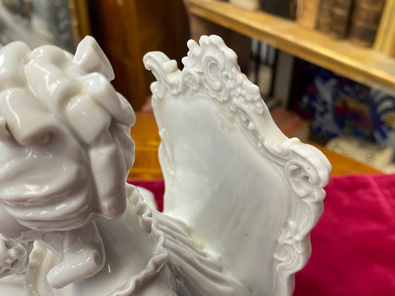 Sehr grosse antike Porzellan Figur Galantes Paar um 1900 Personen