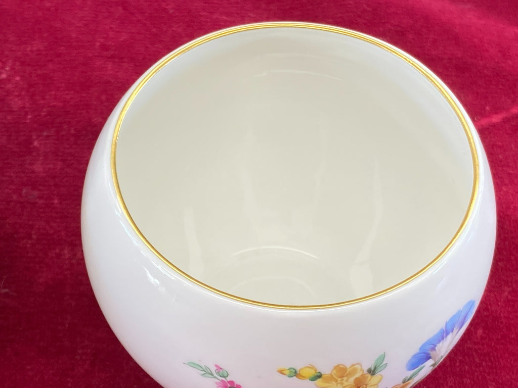 Paar Cachepots Porzellan Kpm Schalen Blumen handbemalt
