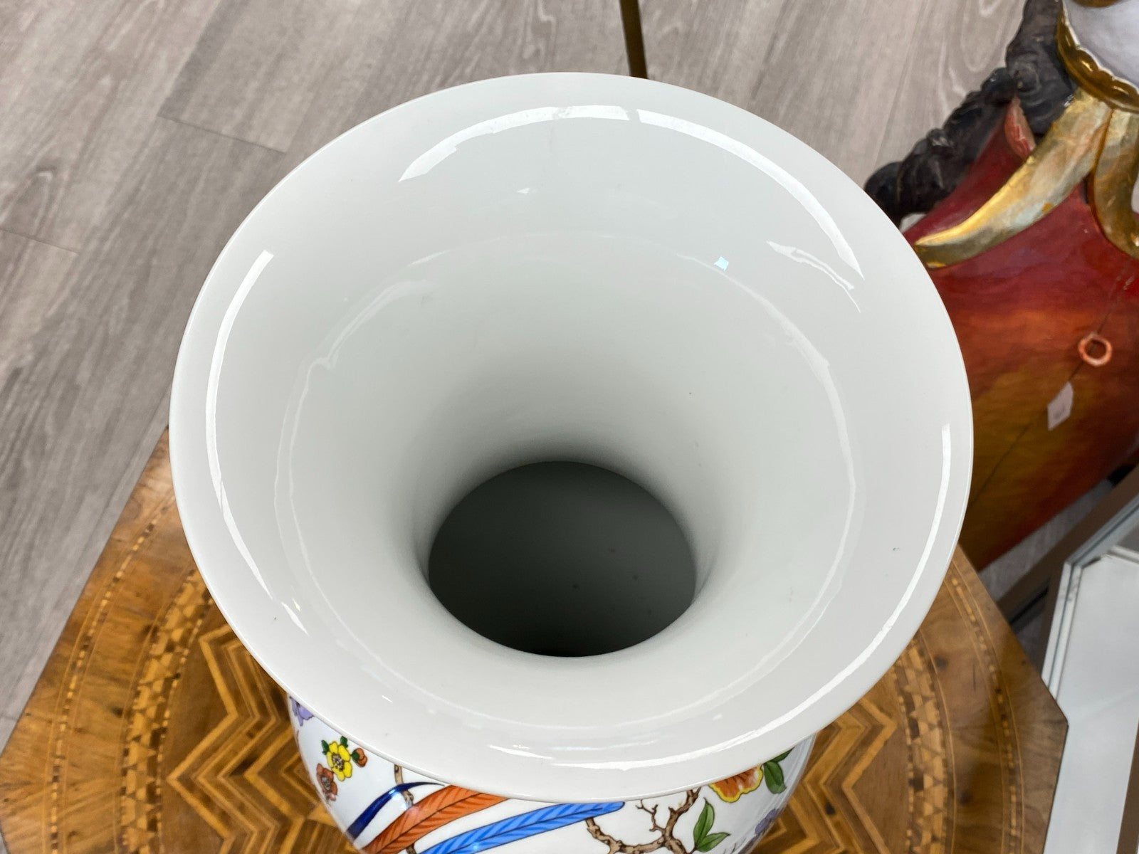 Kaiser Nanking Porzellan Vase mit Vogel Design 56cm