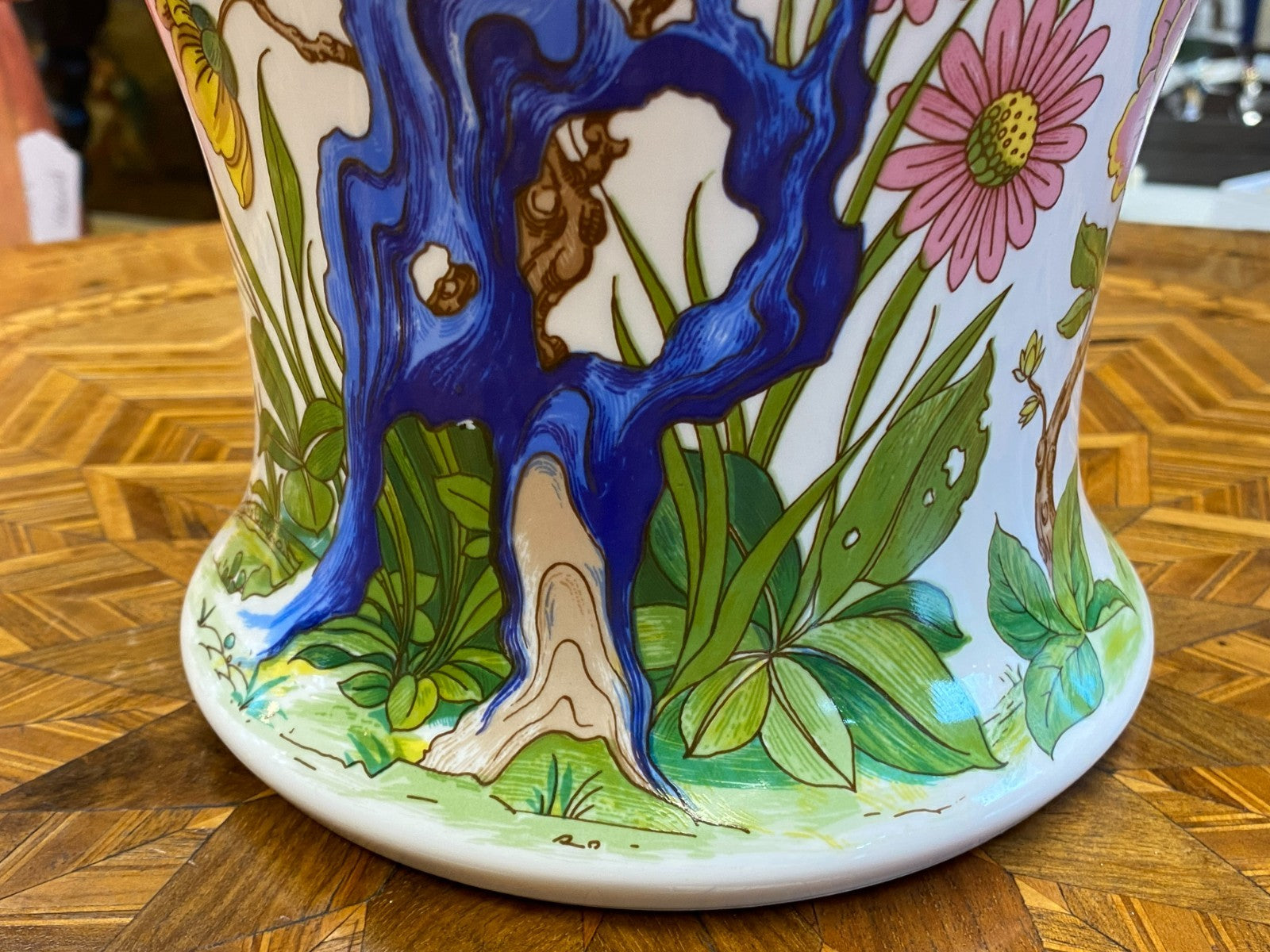 Kaiser Nanking Porzellan Vase mit Vogel Design 56cm