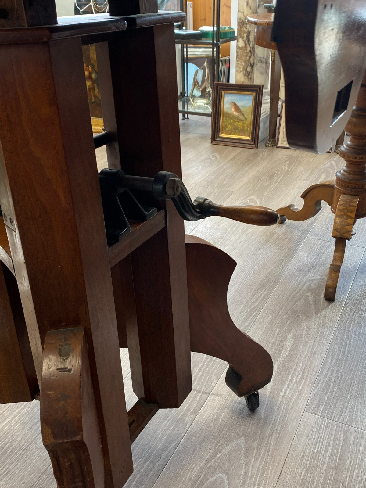 Antike Stand Kamera aus Holz Plattenkamera Standkamera mit Stativ