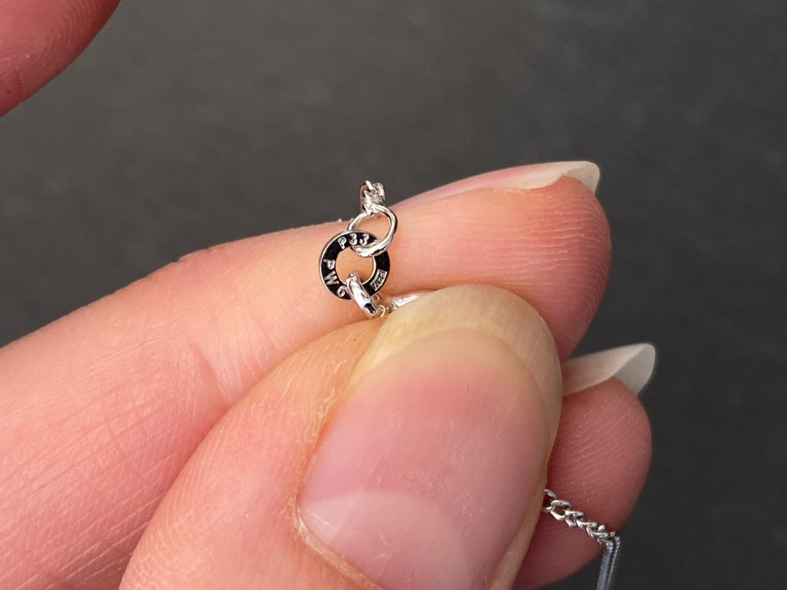 Halskette Kette aus Weissgold 333 Pwg Fbm 38,3cm 2,4g
