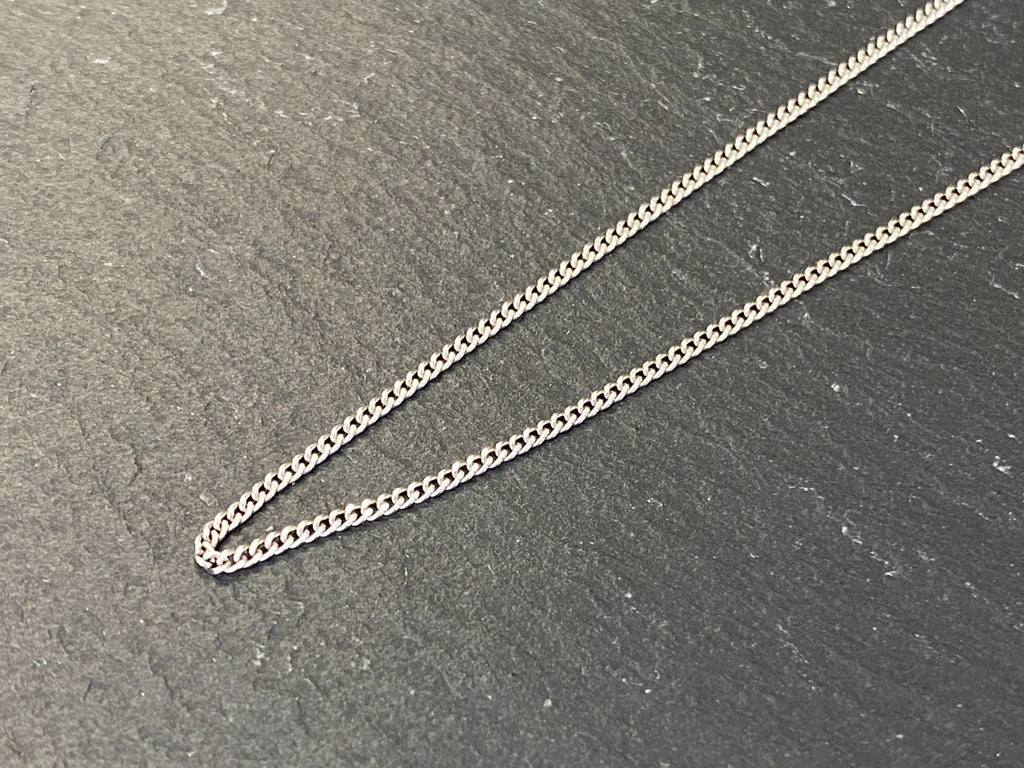 Halskette Kette aus Weissgold 333 Pwg Fbm 38,3cm 2,41g