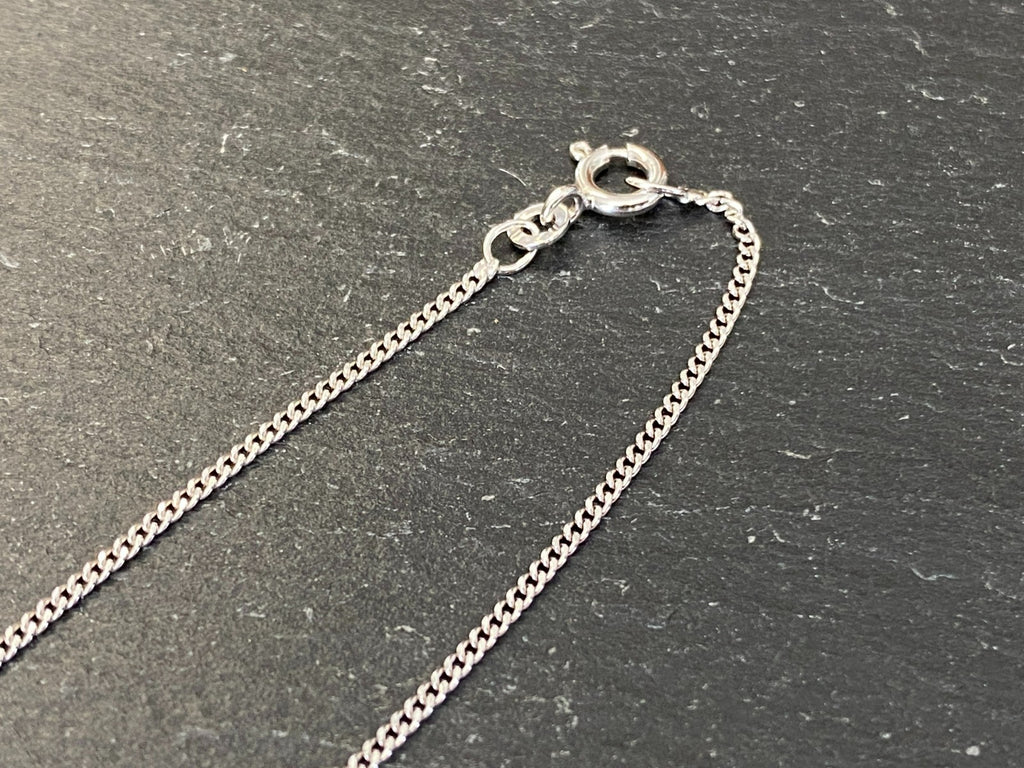Halskette Kette aus Weissgold 333 Pwg Fbm 38,3cm 2,41g