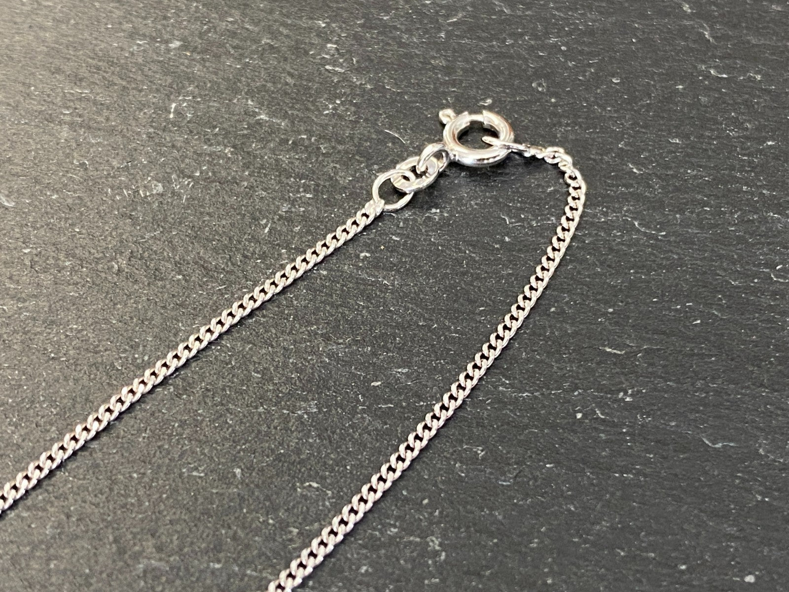Halskette Kette aus Weissgold 333 Pwg Fbm 38,3cm 2,41g