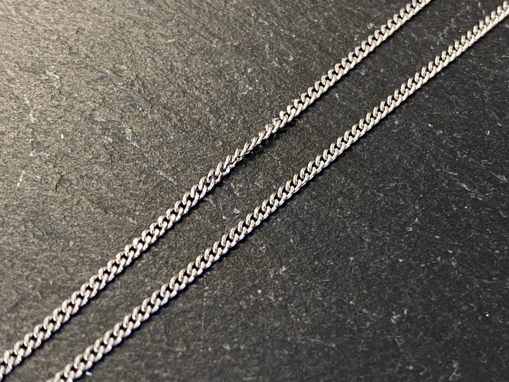 Halskette Kette aus Weissgold 333 Pwg Fbm 38,3cm 2,44g