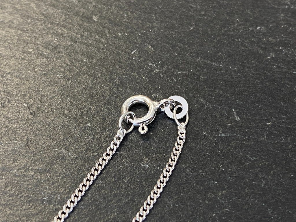Halskette Kette aus Weissgold 333 Pwg Fbm 38,3cm 2,44g