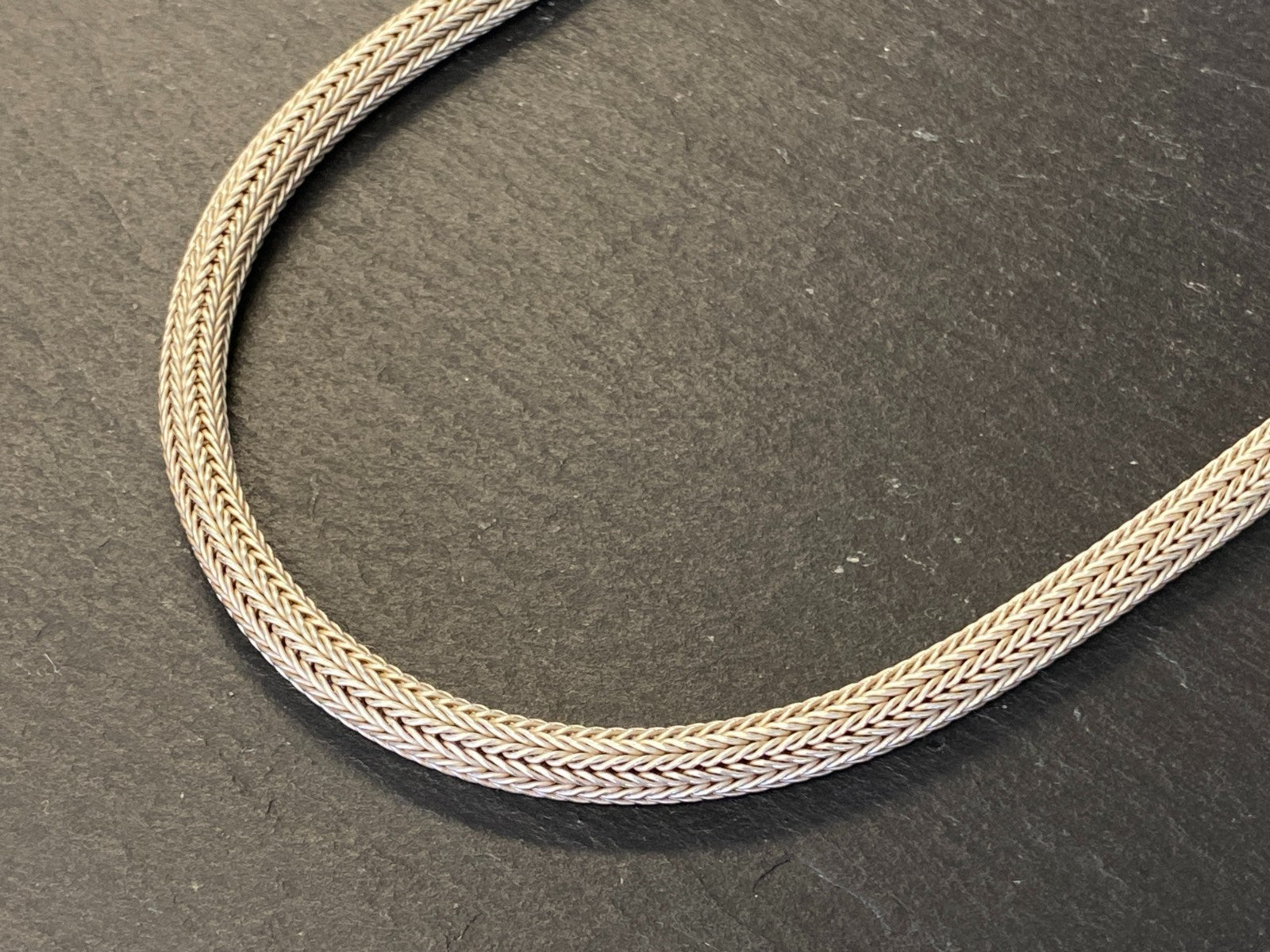 Halskette Kette aus Sterling Silber 925 massive Röhrenkette 47,5cm 42g